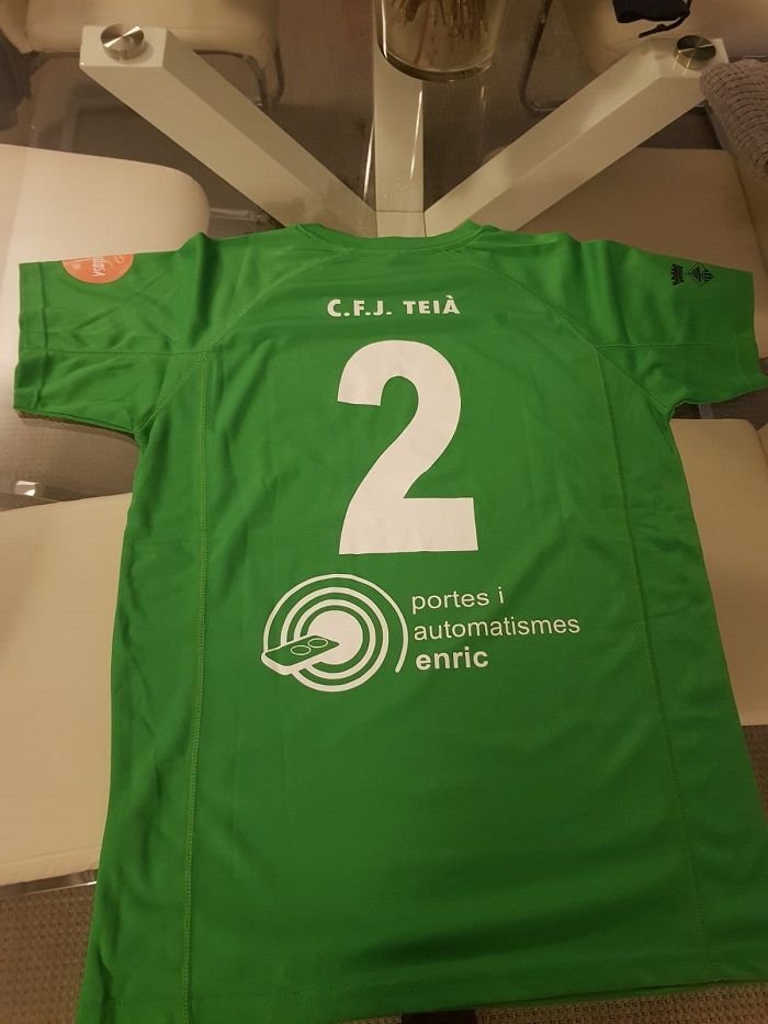 Camiseta Fútbol Femenino Teià | Portes i Automatismes Enric