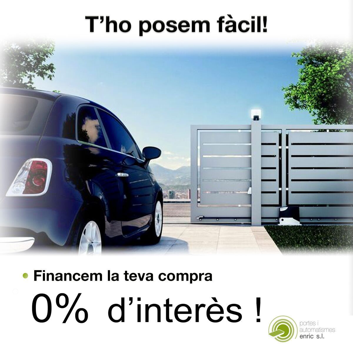 Financiació de portes de parquin seccionals - Mataró - portes automà tiques